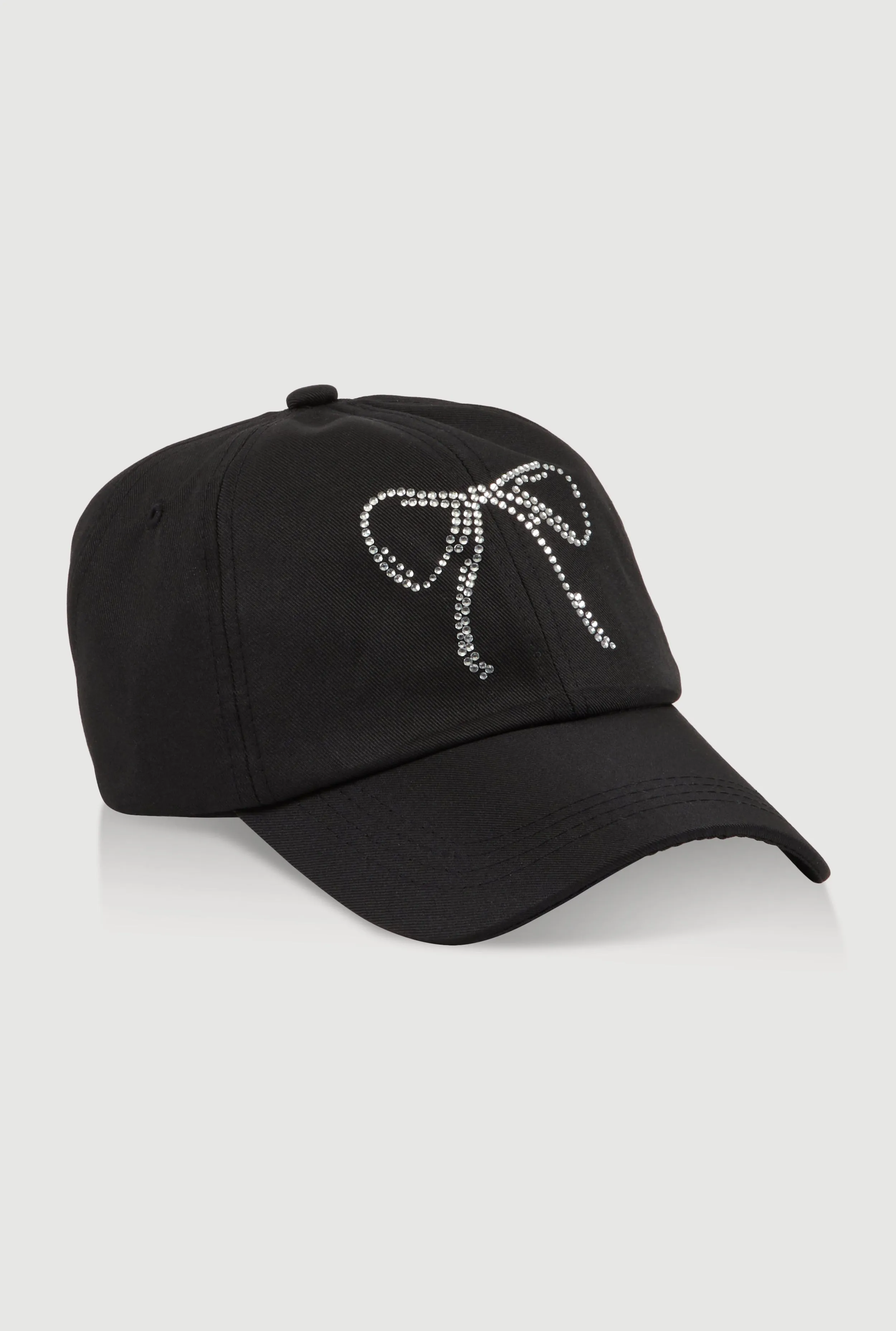 Rhinestone Bow Baseball Cap sold by Rainbow