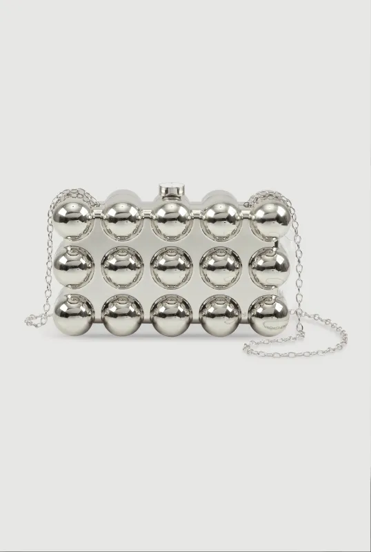 Bubble Metallic Clutch sold by Rainbow