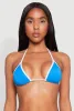 Contrast Trim Swim Bikini Top sold by Rainbow