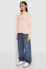 Iris Airy Button Front Cargo Pocket Blouse sold by Rainbow