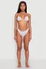 Tropical Postage Print Triangle Bikini Top sold by Rainbow
