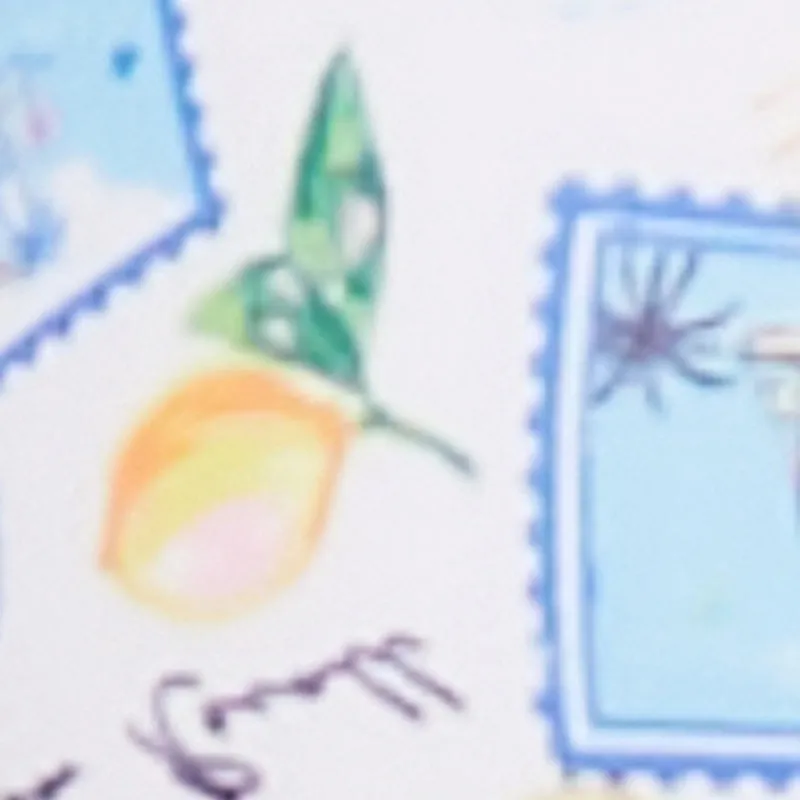 Tropical Postage Print Triangle Bikini Top sold by Rainbow product image thumbnail 4