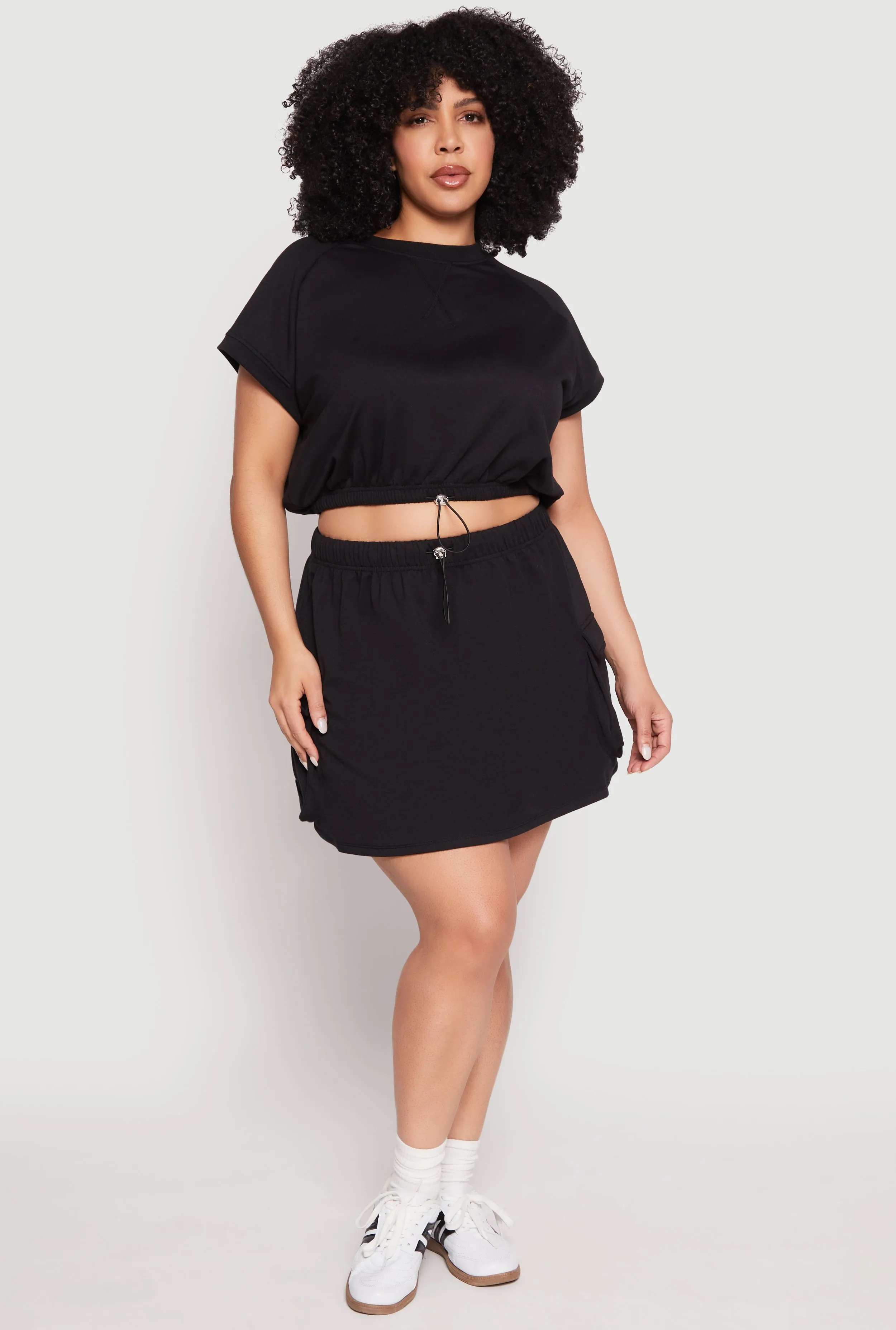 Plus Size Almost Famous Raglan Sleeve Sweatshirt sold by Rainbow product image thumbnail 3