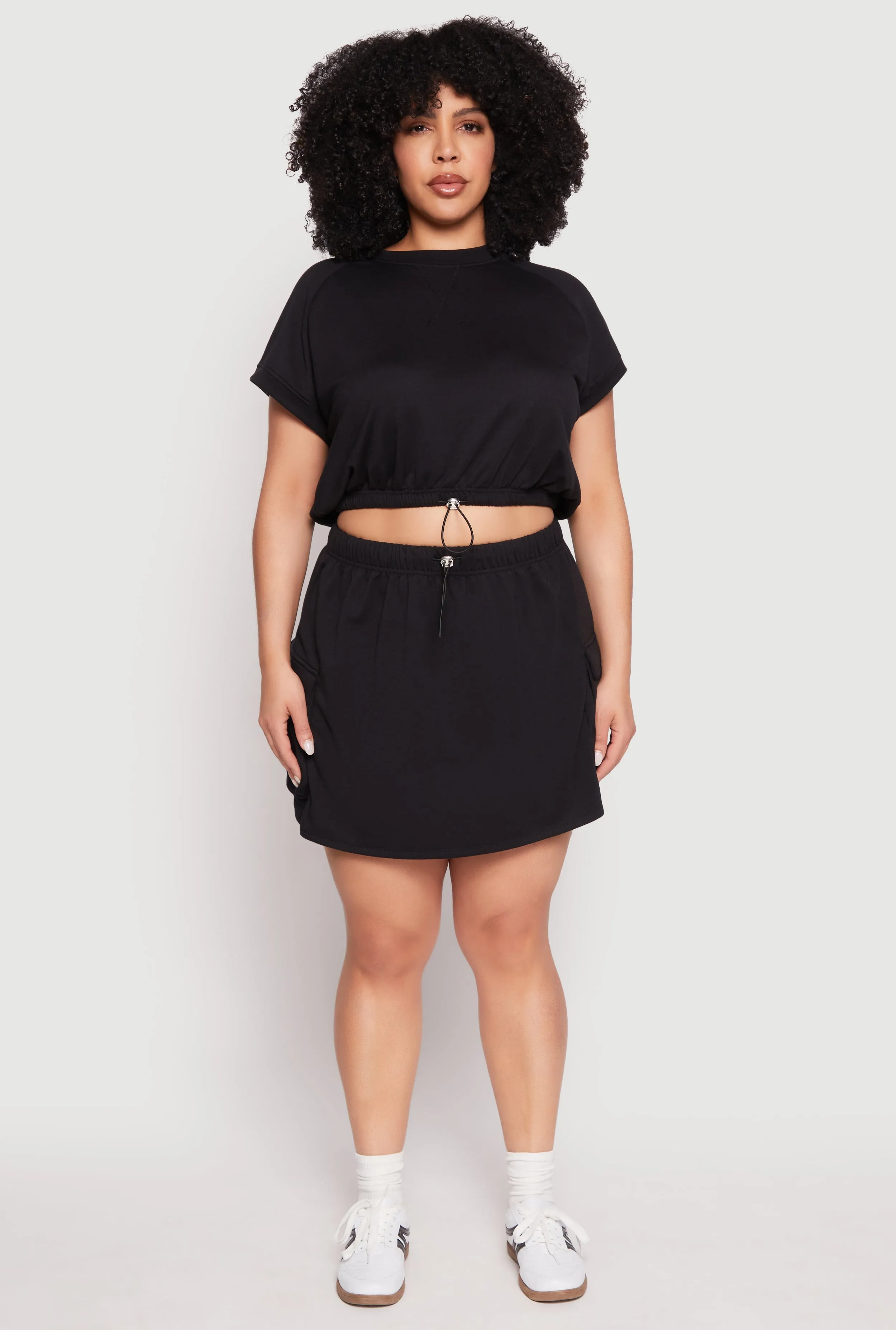 Plus Size Almost Famous Raglan Sleeve Sweatshirt sold by Rainbow product image thumbnail 2