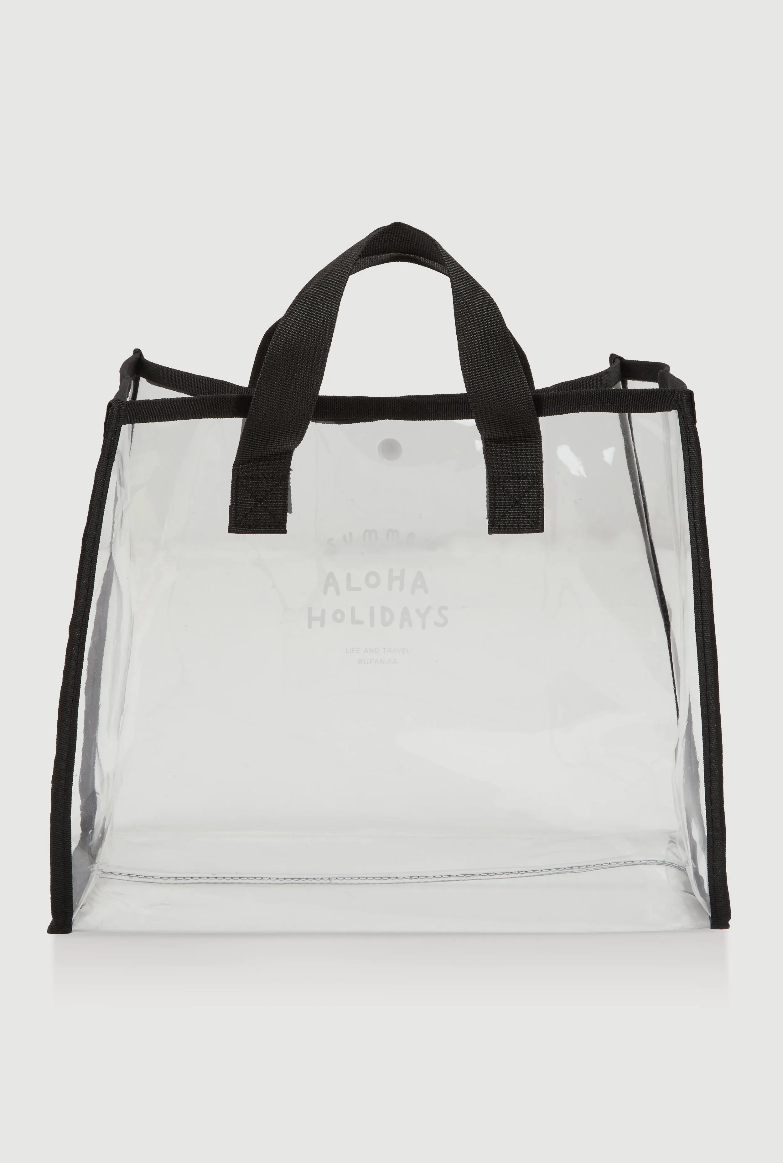 Summer Aloha Holidays Life And Travel Clear Tote Bag sold by Rainbow