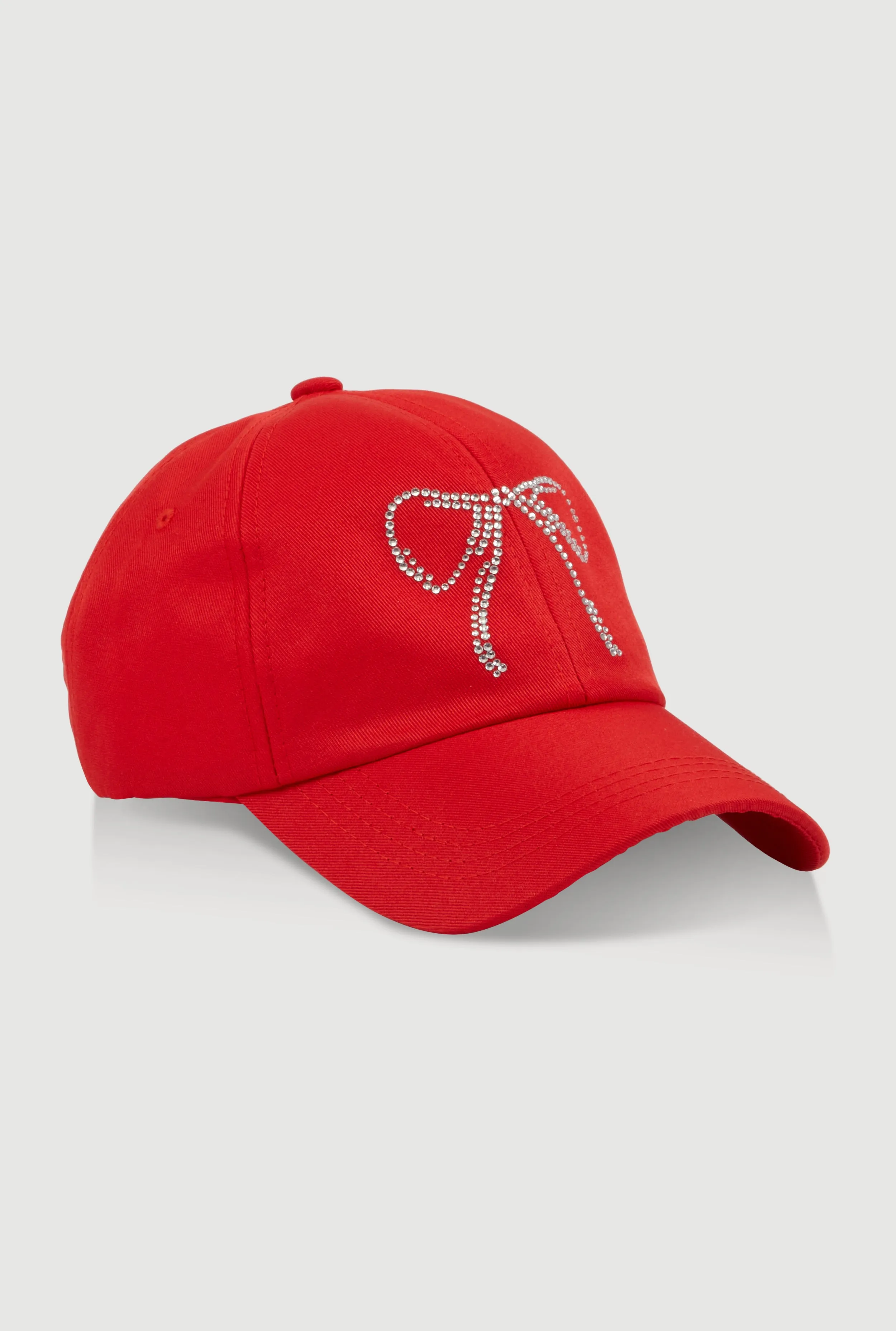 Rhinestone Bow Baseball Cap sold by Rainbow
