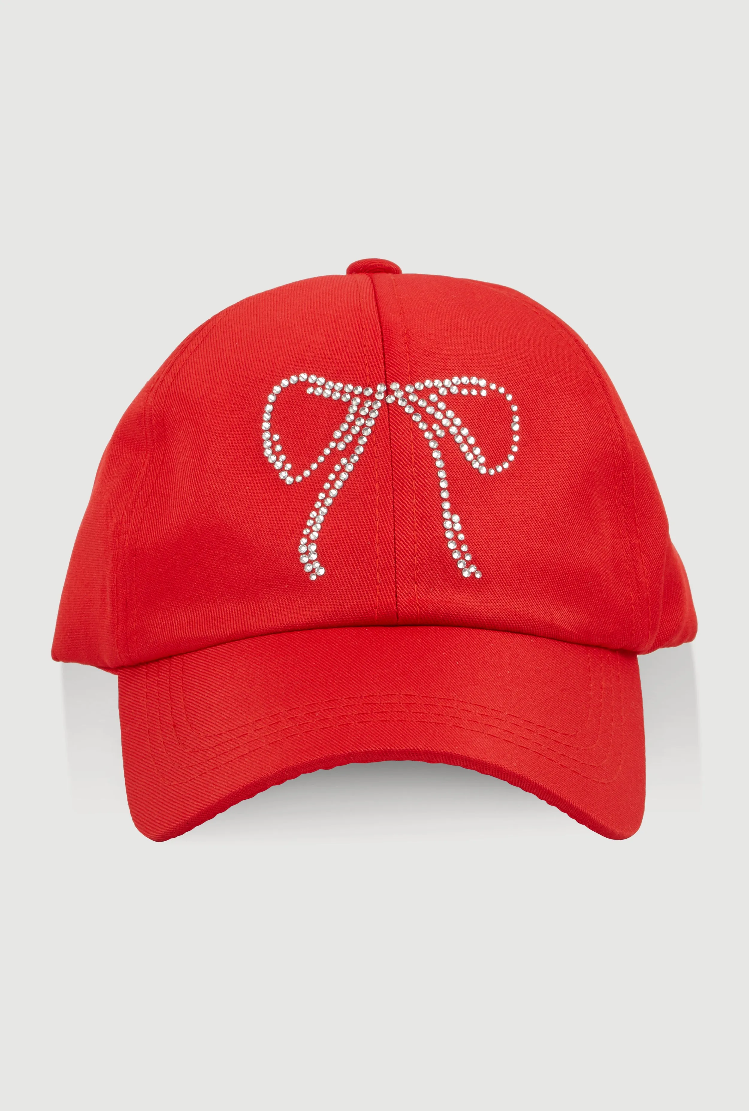 Rhinestone Bow Baseball Cap sold by Rainbow product image thumbnail 3