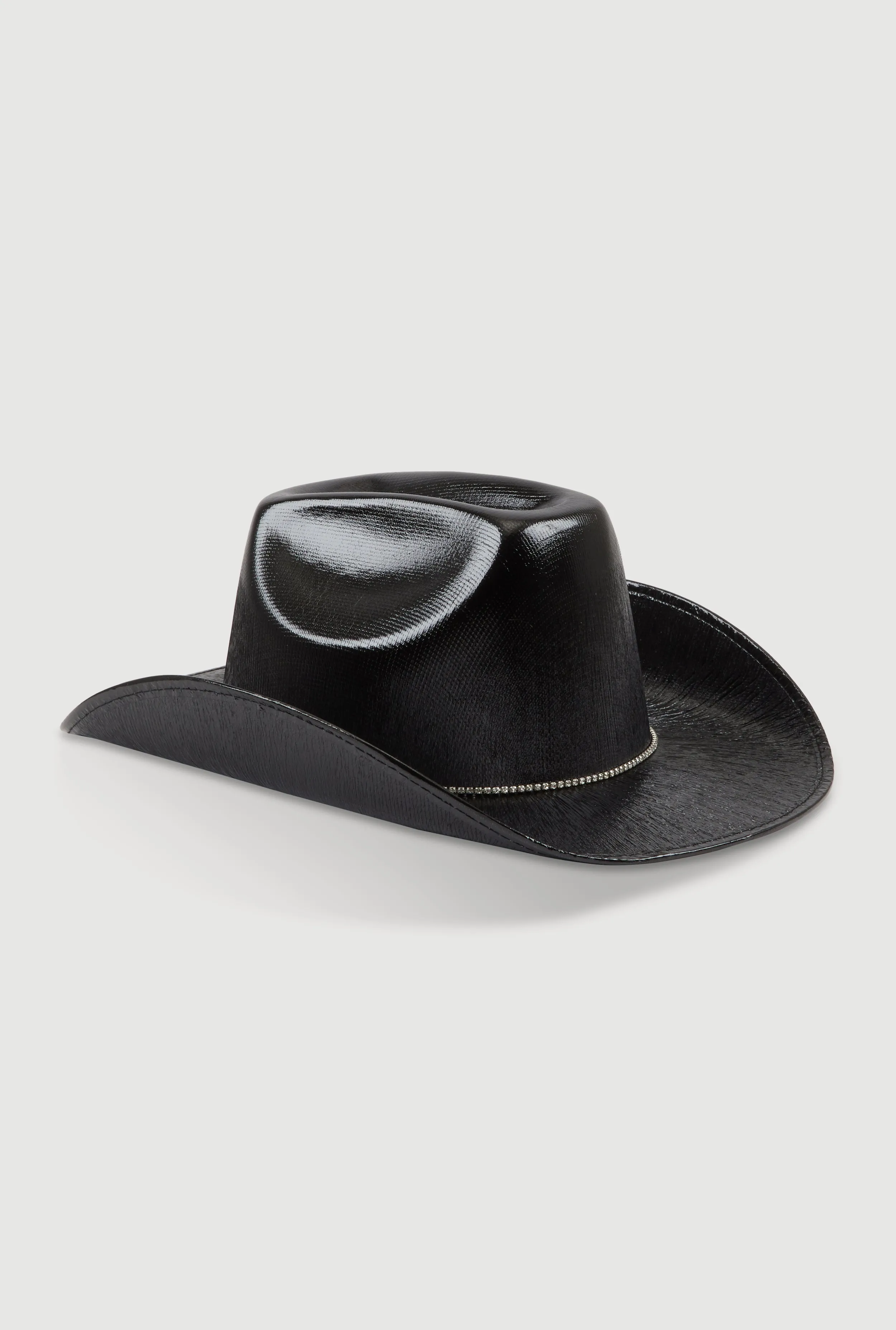 Rhinestone Chin Strap Cowboy Hat sold by Rainbow