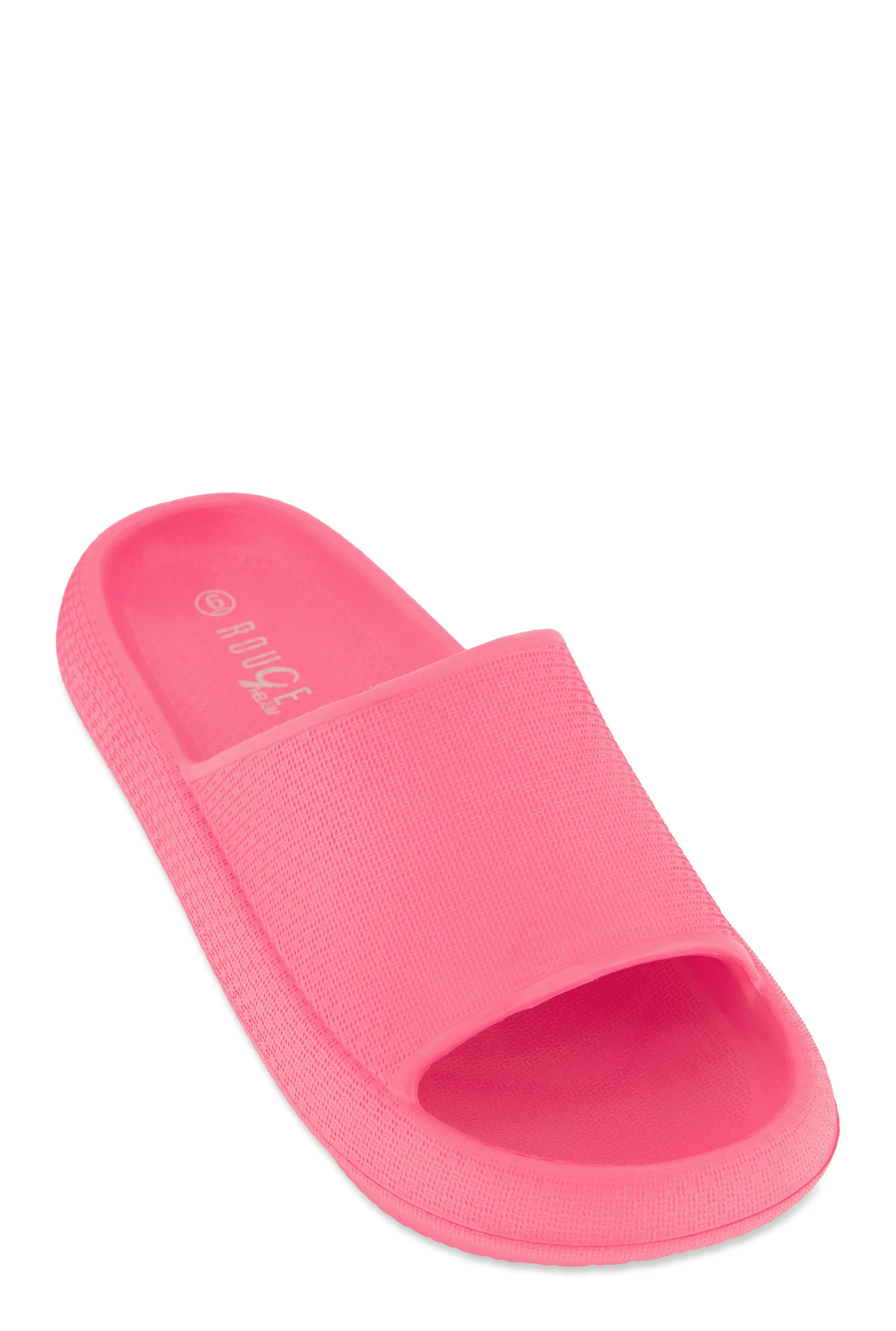 Solid Platform Slide Sandals sold by Rainbow