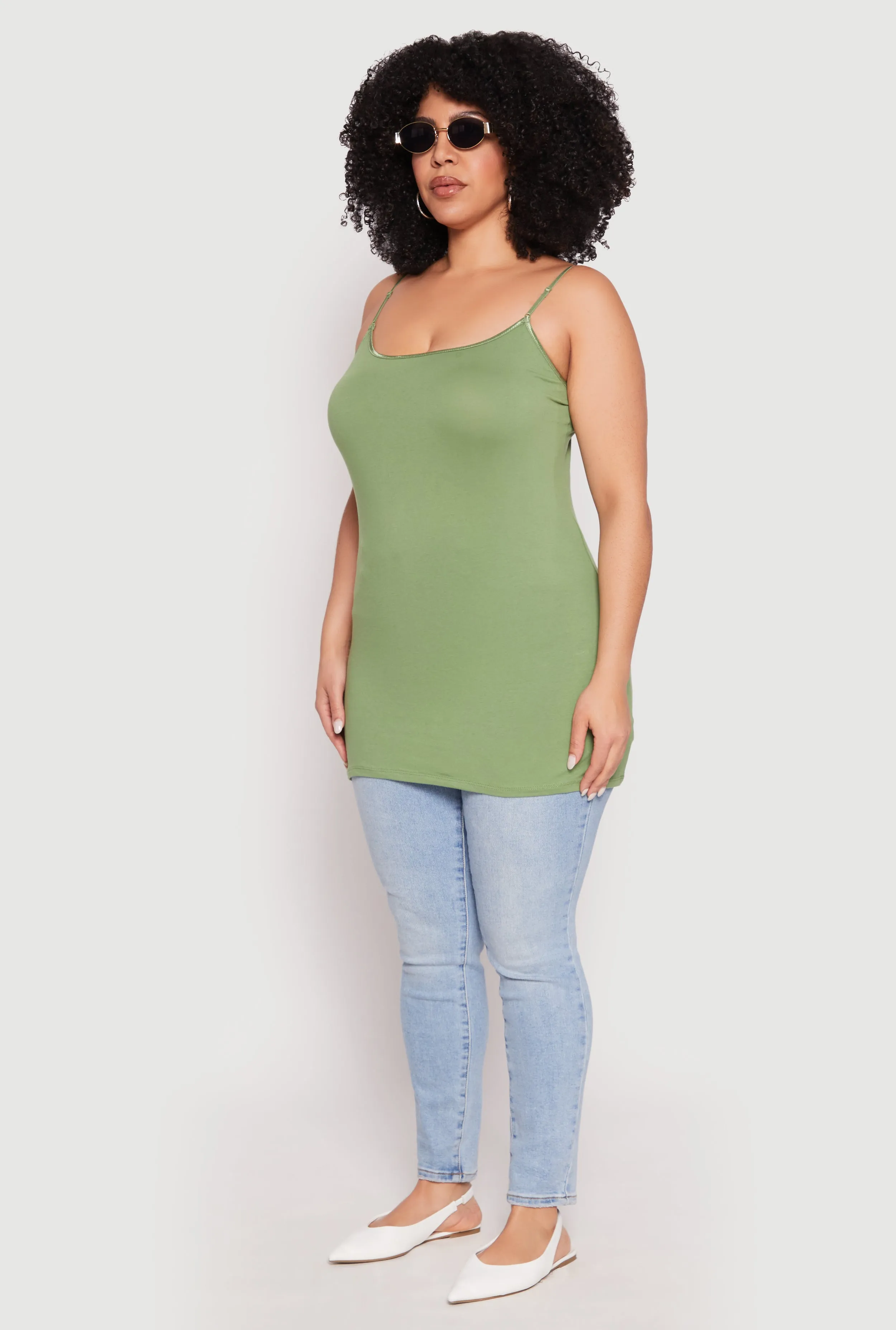 Plus Size Scoop Neck Cami sold by Rainbow product image thumbnail 5