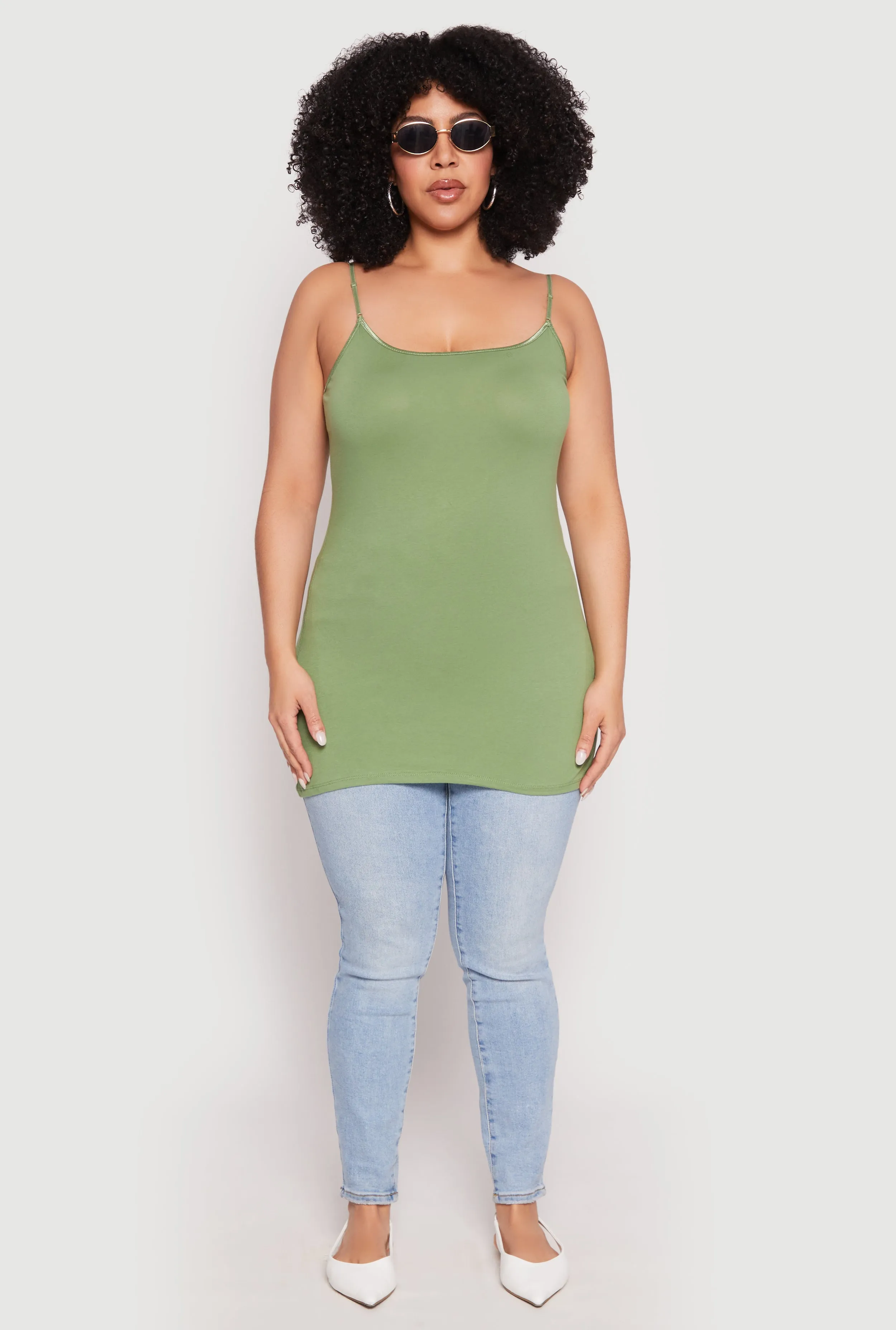 Plus Size Scoop Neck Cami sold by Rainbow