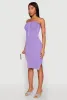 Ribbed Knit Faux Pearl Detail Tube Dress sold by Rainbow
