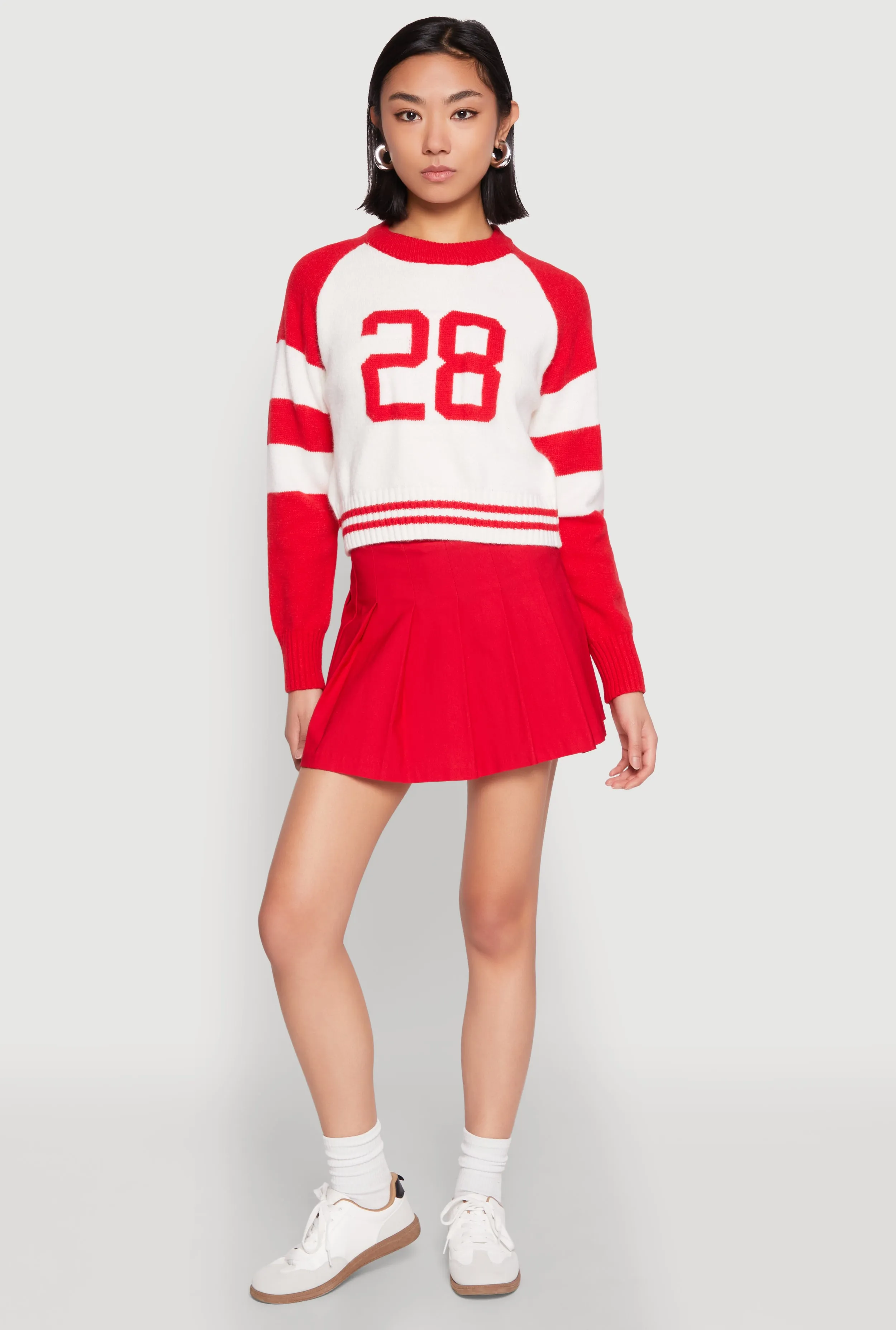 Daisy 28 Varsity Stripe Graphic Sweater sold by Rainbow product image thumbnail 3