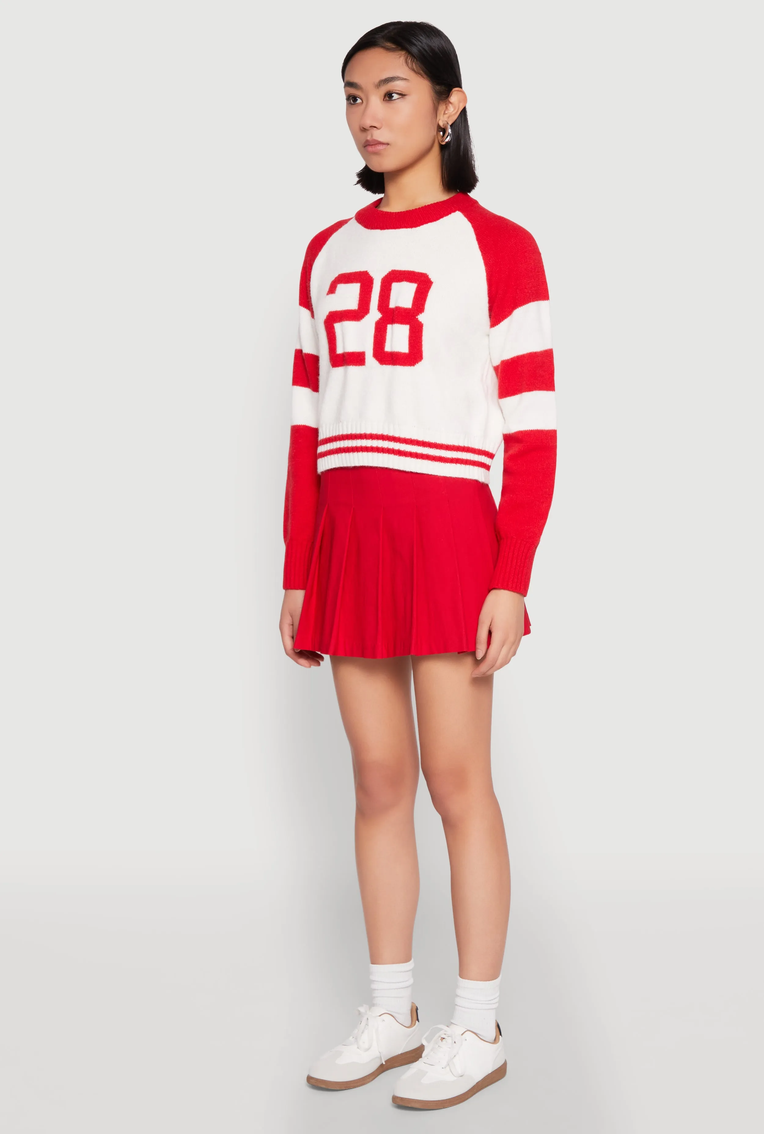 Daisy 28 Varsity Stripe Graphic Sweater sold by Rainbow product image thumbnail 5