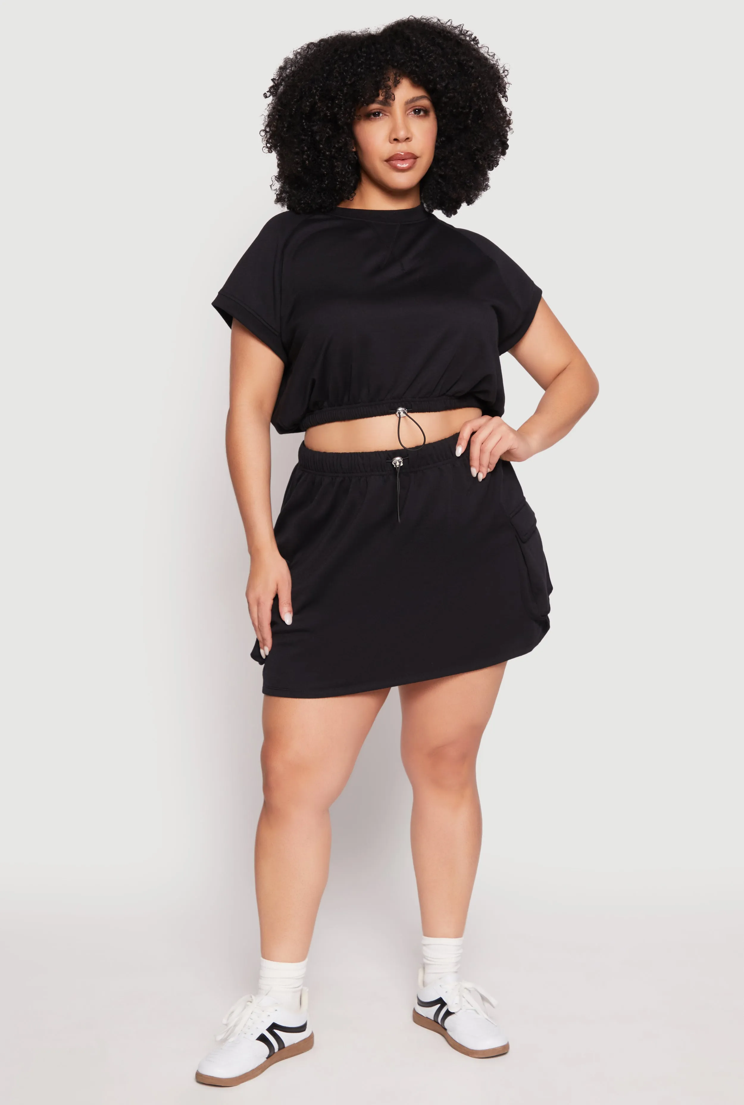 Plus Size Almost Famous Toggle Drawstring Cargo Skirt sold by Rainbow product image thumbnail 2