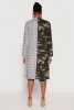 Spoon Jeans LA Chenille Patch Camo Plaid Coat sold by Rainbow
