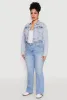 Plus Size WAX Cropped Jean Jacket sold by Rainbow