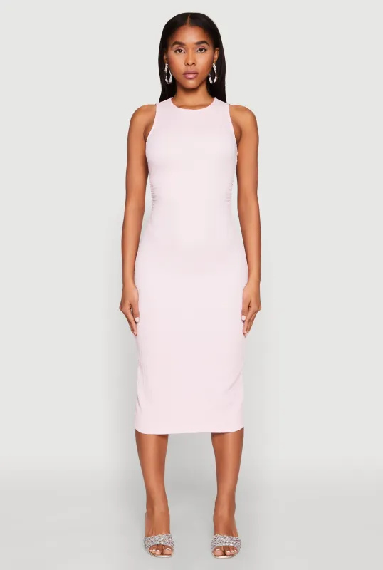 Textured Knit Cut Out Midi Dress sold by Rainbow