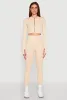 Daisy Ribbed Knit Cropped Track Jacket sold by Rainbow