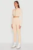 Daisy Ribbed Knit Cropped Track Jacket sold by Rainbow