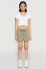 High Waist Drawstring Sweatshorts sold by Rainbow