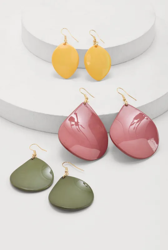 Assorted Teardrop Earring Trio sold by Rainbow