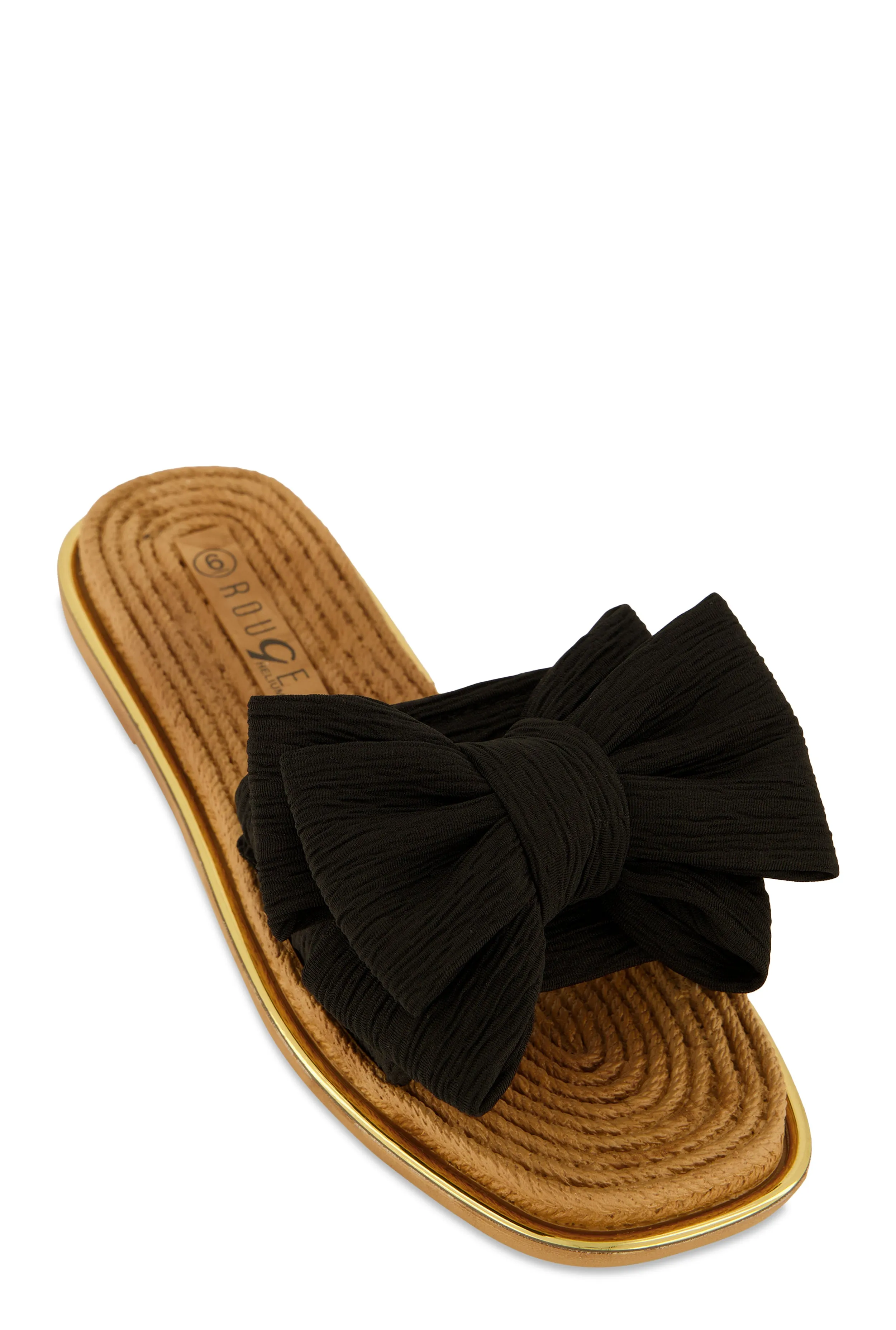Bow Espadrille Slide Sandals sold by Rainbow