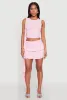 Ruffle Draped Ruched Crop Top sold by Rainbow