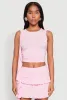 Ruffle Draped Ruched Crop Top sold by Rainbow