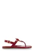 Geometric Pendant Ankle Strap Thong Sandals sold by Rainbow