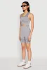 Seamless Rib Knit Two Tone Racerback Tank Top and Shorts sold by Rainbow