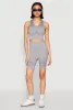 Seamless Rib Knit Two Tone Racerback Tank Top and Shorts sold by Rainbow