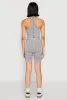 Seamless Rib Knit Two Tone Racerback Tank Top and Shorts sold by Rainbow