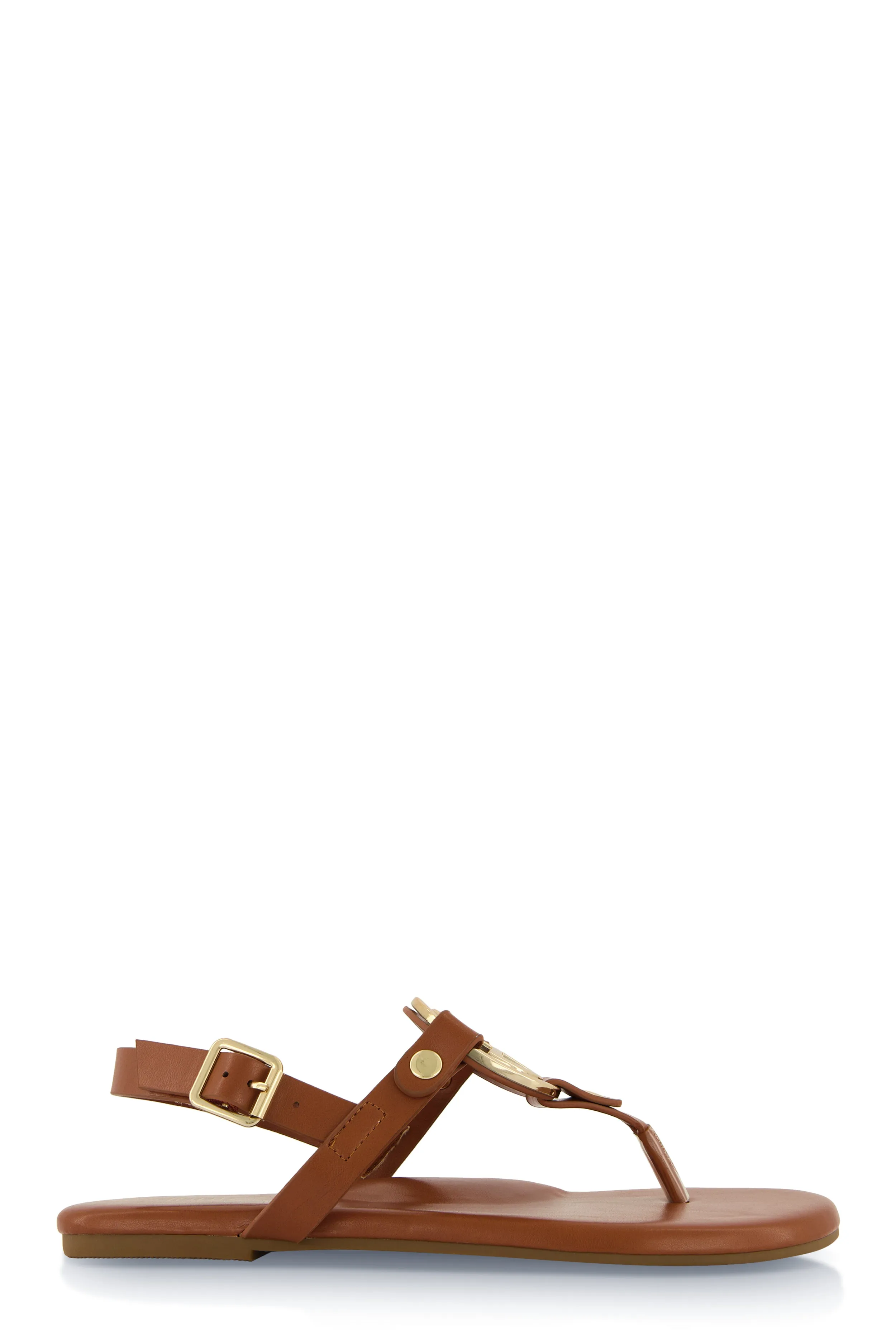 Geometric Pendant Ankle Strap Thong Sandals sold by Rainbow product image thumbnail 2