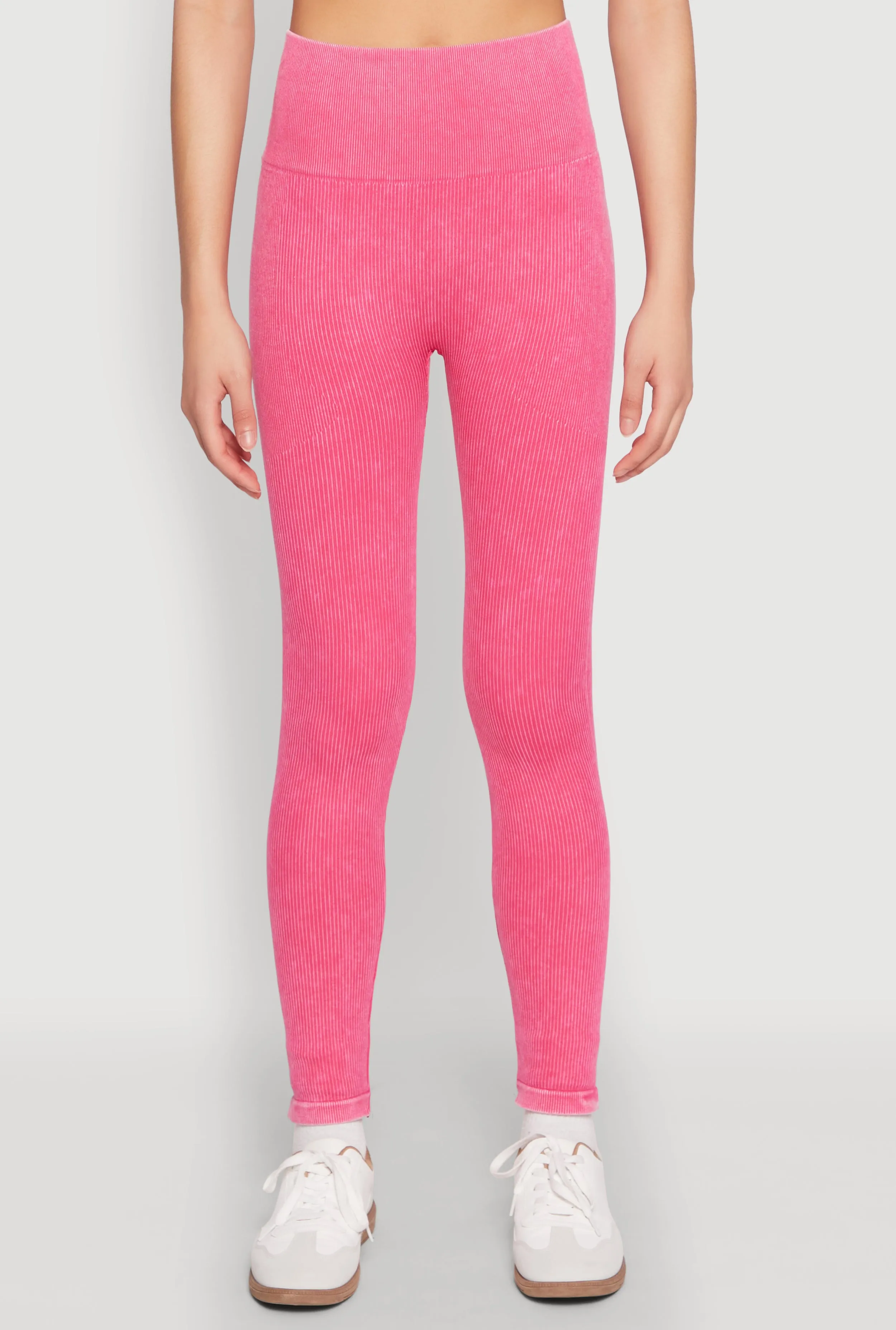 Daisy Ribbed Knit High Waist Leggings sold by Rainbow product image thumbnail 3