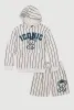 Boys Striped Iconic Graphic Hooded Sweatshirt and Sweatshorts sold by Rainbow