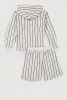 Boys Striped Iconic Graphic Hooded Sweatshirt and Sweatshorts sold by Rainbow