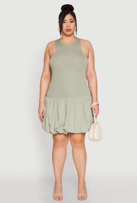 Plus Size Almost Famous Nylon Bubble Dress sold by Rainbow