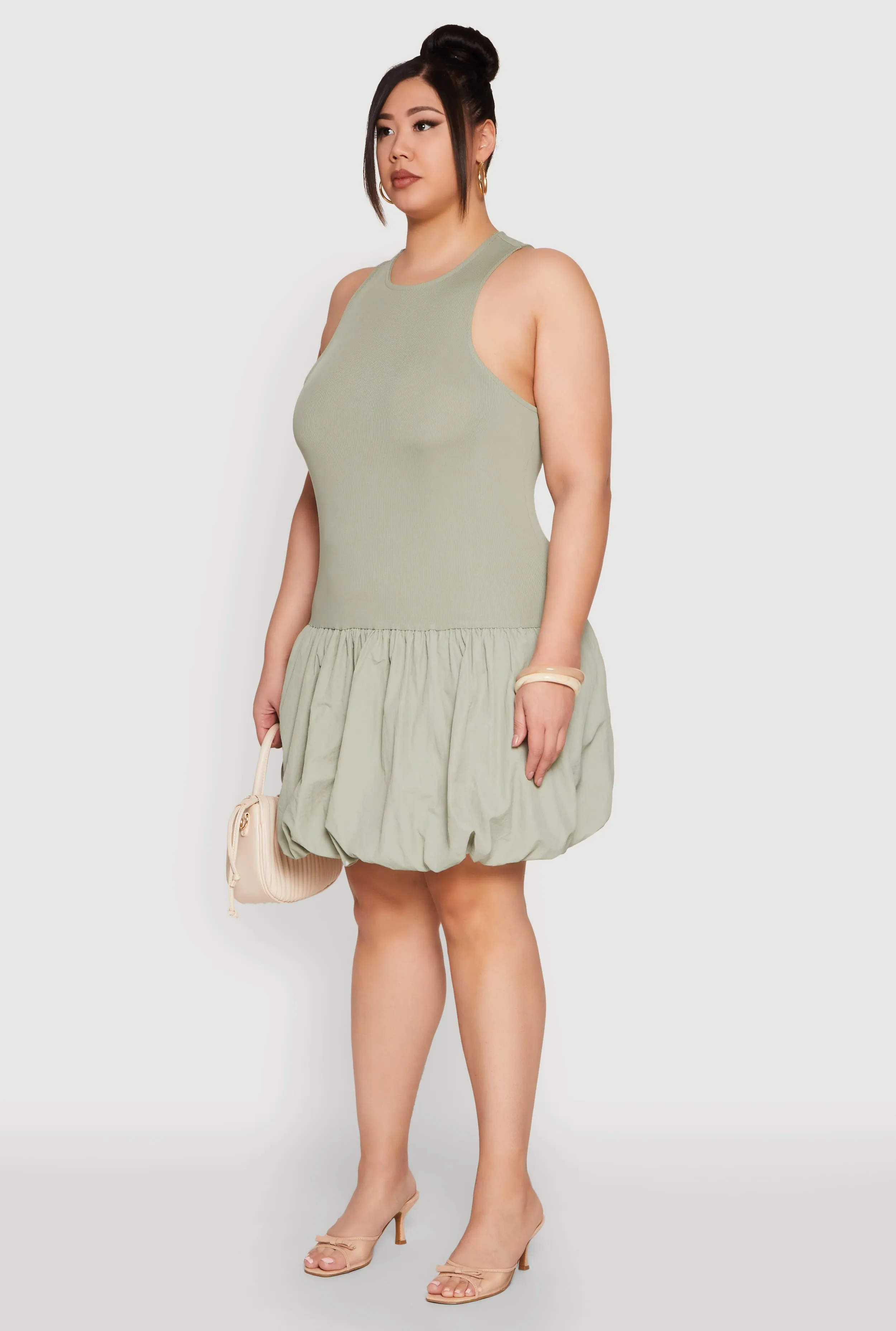 Plus Size Almost Famous Nylon Bubble Dress sold by Rainbow product image thumbnail 3