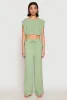 Linen Wide Leg Pants sold by Rainbow