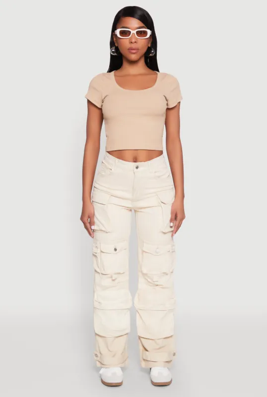 Daisy Mineral Wash Multi Pocket Cargo Jeans sold by Rainbow