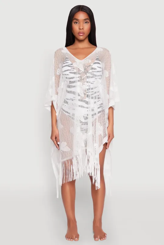 Butterfly Fringe Swim Cover Up sold by Rainbow