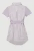 Girls Color Block Striped Shirt Dress sold by Rainbow
