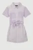 Girls Color Block Striped Shirt Dress sold by Rainbow