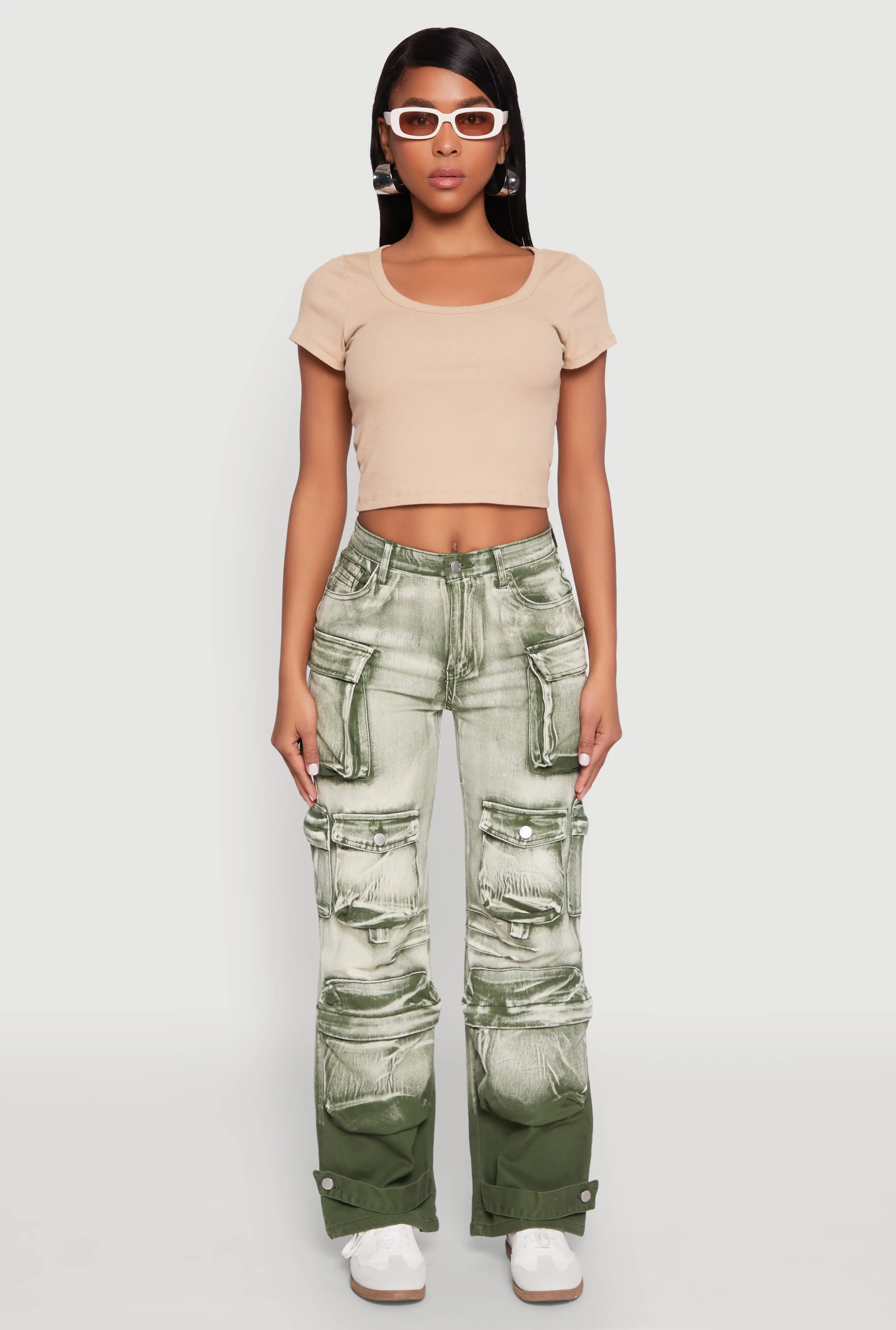 Daisy Mineral Wash Multi Pocket Cargo Jeans sold by Rainbow product image thumbnail 2