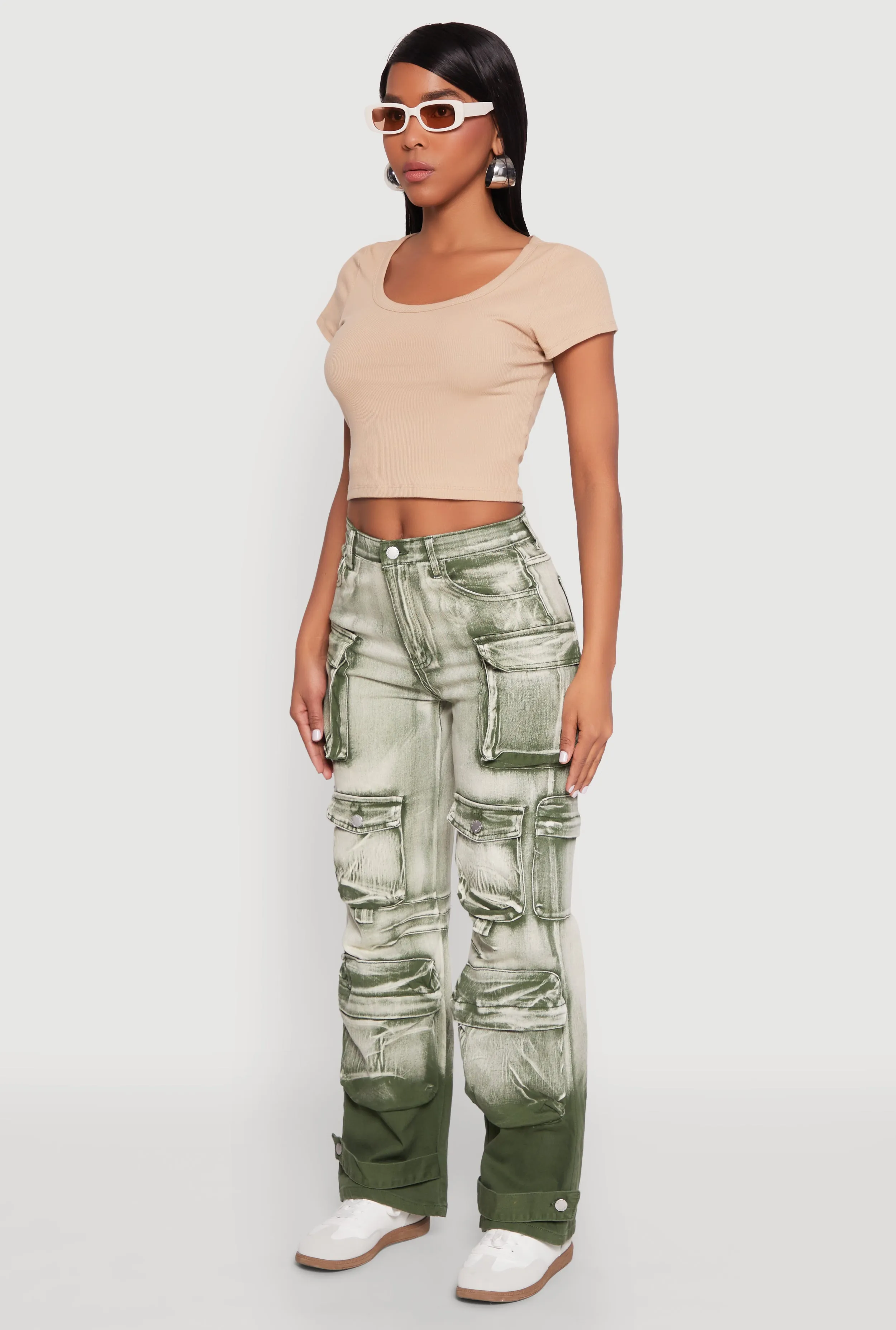 Daisy Mineral Wash Multi Pocket Cargo Jeans sold by Rainbow product image thumbnail 3