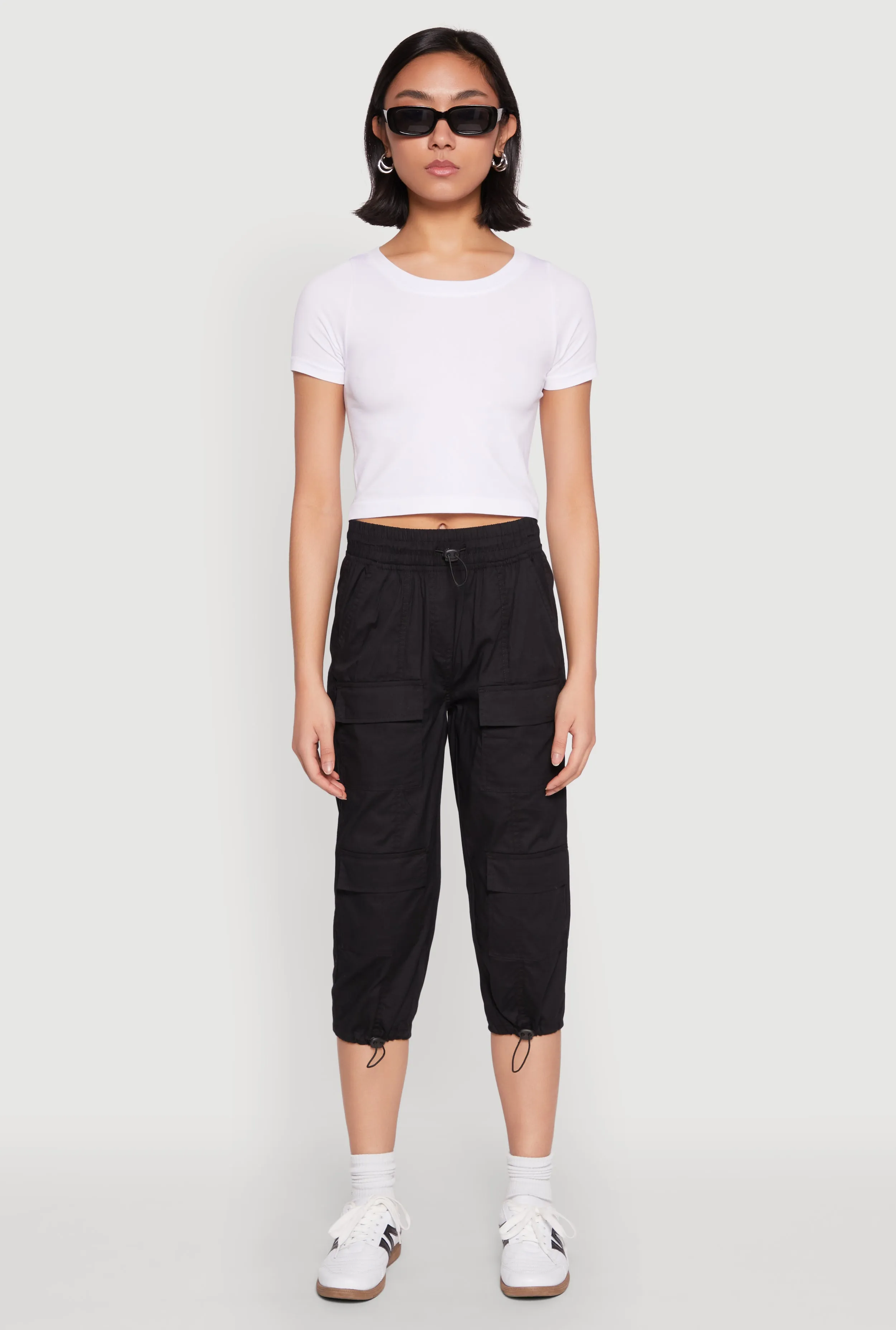 Toggle Drawstring Hem Cargo Capris sold by Rainbow product image thumbnail 2