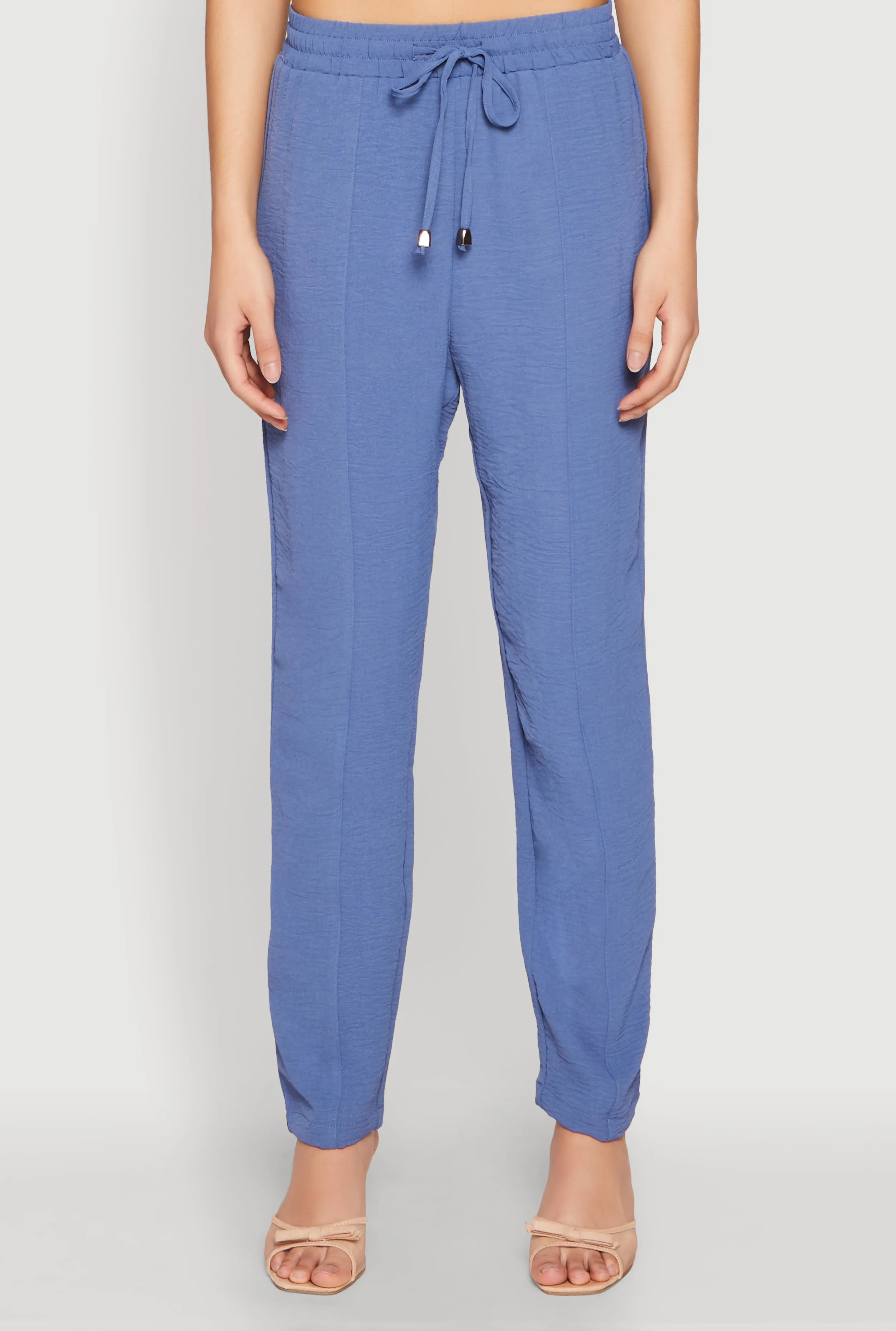 Airy Drawstring Waist Pintuck Pants sold by Rainbow product image thumbnail 5