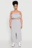 Plus Size Almost Famous Fleece Maxi Cargo Skirt sold by Rainbow