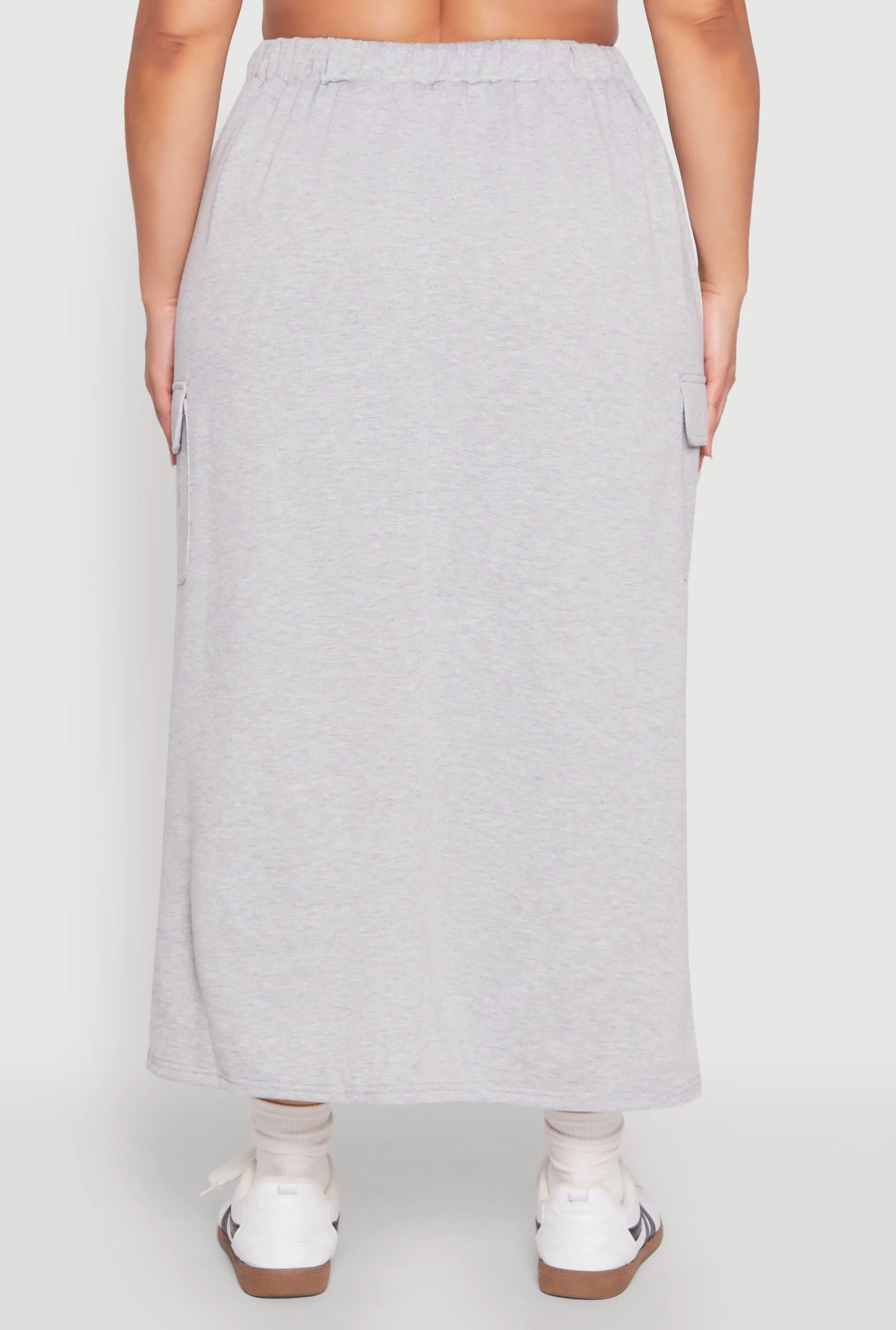 Plus Size Almost Famous Fleece Maxi Cargo Skirt sold by Rainbow product image thumbnail 5